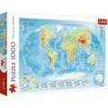Trefl -10463 Physical Map of the World Jigsaw Puzzle, Multi Color - 1000 Piece Trefl-10463